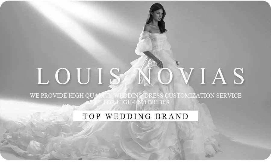 LOUIS NOVIAS A-Line Wedding Dress Elegant Vestidos De Novia Off the Shoulder Beaded Appliques Bride Skirt Sweetheart Bridal Gown