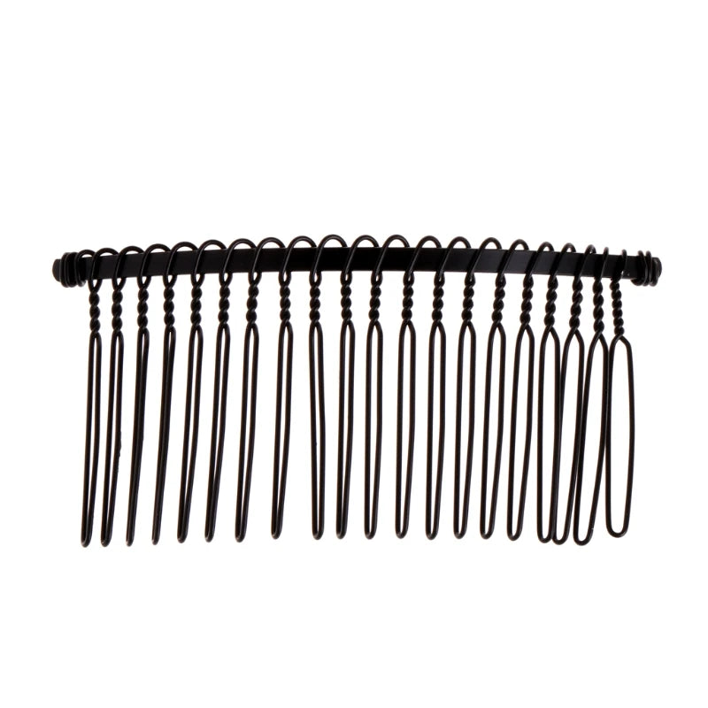 New 20 Teeth Bridal Blank Hair Metal Wedding Veil Side Comb Hair Accessories