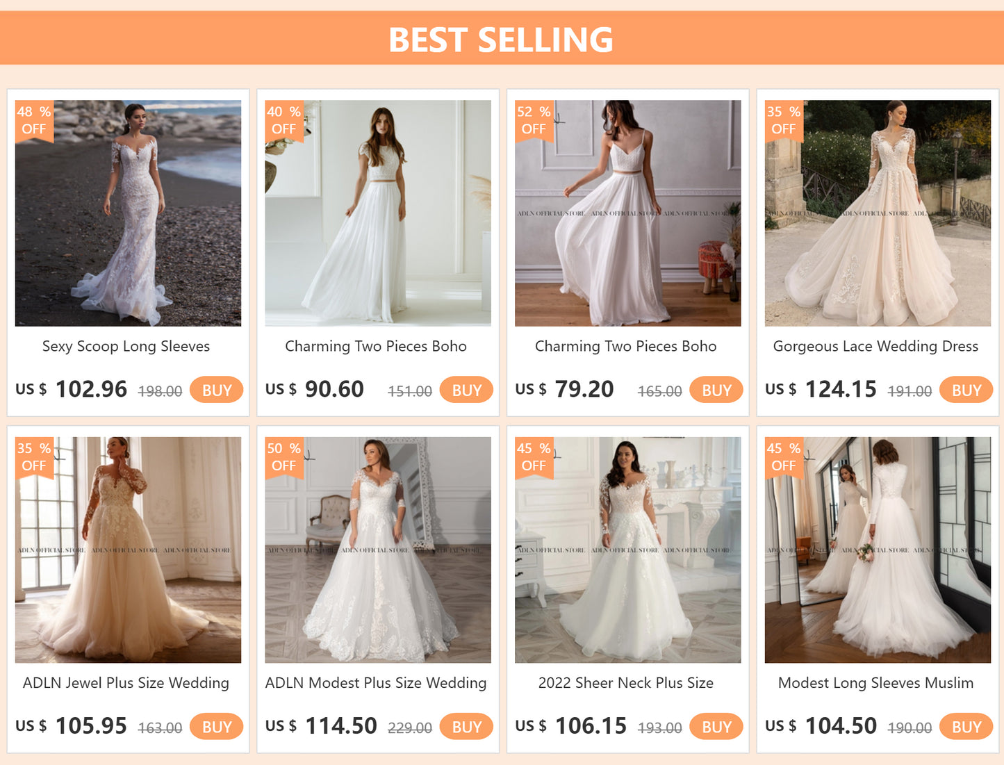 ADLN Beach Wedding Dress vestido de noiva Customized Double V-neck Plus Size Chiffon Gowns Beaded Bohemian Bridal Dresses