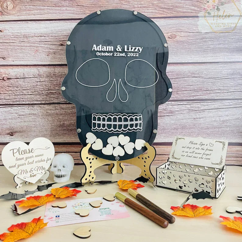 Halloween Wedding Guest Book Alternative, Guest Book, Custom Fairy Drop Box Guest Book,