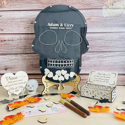 Halloween Wedding Guest Book Alternative, Guest Book, Custom Fairy Drop Box Guest Book,