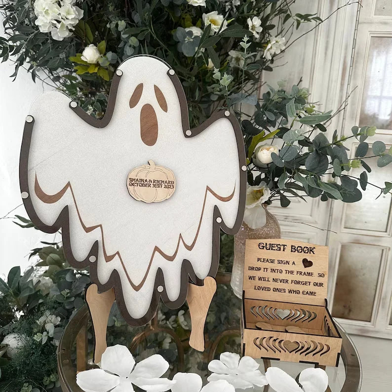 Halloween Wedding Guest Book Alternative, Guest Book, Custom Fairy Drop Box Guest Book,