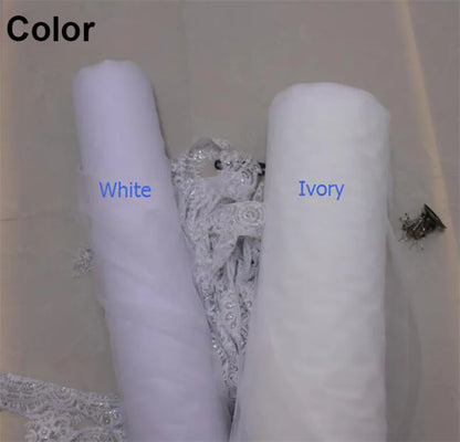 Real Image Bridal Veils With Bow 0.8m Vestido De Noiva Longo Wedding Veil Ivory White Veil With Free Comb