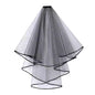 Wedding Bridal Head Veils Black Vintage Double-Layer Gauze Mesh Lace Veil Women's Girls Party Headwear Accessories Photos Props