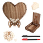 New-Wedding Guestbook Heart-Shaped Bracket Pastoral Wedding Storage Box Birthday Message Wedding Sign-In Table