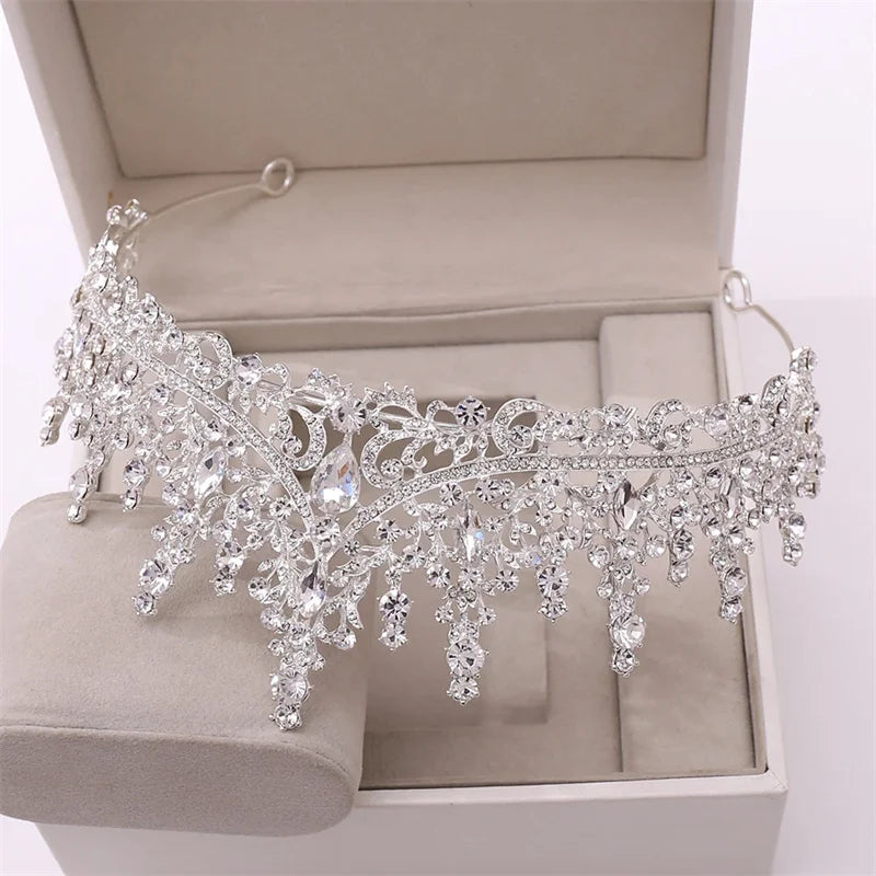 Bride Crown Set  rhinestone Sweet Birthday
