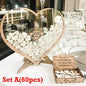 Wedding Guest Book Heart Shape Wooden Guest Drop Box Guest Message Delivery Boxes Birthday Wedding Party Decoration Ornament
