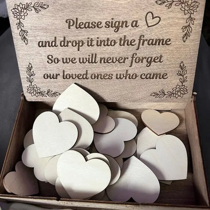 Wedding Ceremony Decor Wood Guest Book Alternative Bridal Shower Guest Book Sign Wedding Table Decor Personalized Wedding Gift