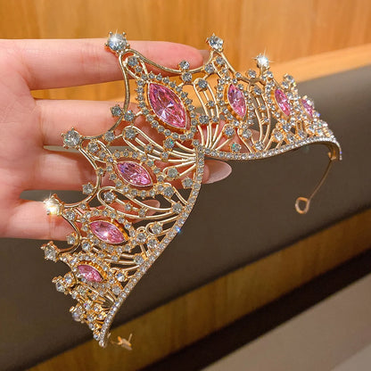 1 large crown fashionable temperament crown headband sweet wind hair accessory suitable for performances and birthdays