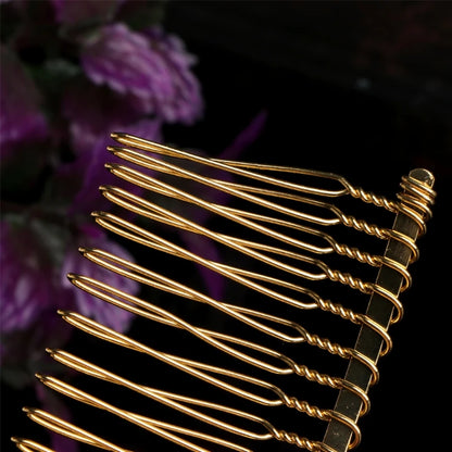 New 20 Teeth Bridal Blank Hair Metal Wedding Veil Side Comb Hair Accessories