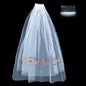 White Short Bridal Wedding Veil Wedding Decorations Bride To Be Sash Bachelorette Party Girl Hen Partys Decor Hair Accessories