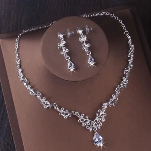 Bride Crown Set  rhinestone Sweet Birthday