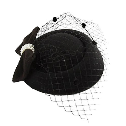 Bride Headwear hat Veil Wedding Hair Accessories Flowers Feather Mesh Veil Face Cover Multi Colors Korea Japan Black White