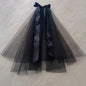 Wedding Bridal Head Veils Black Vintage Double-Layer Gauze Mesh Lace Veil Women's Girls Party Headwear Accessories Photos Props