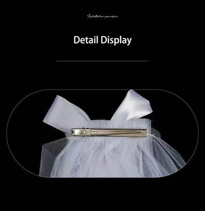 1pcs Bridal Veils Headscarf Ivory White Veil Wedding Birthday Party Decoration Bridal Shower Engagement Dinner Hair Accessories