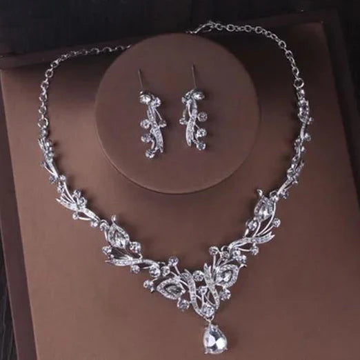 Bride Crown Set  rhinestone Sweet Birthday