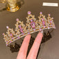 1 large crown fashionable temperament crown headband sweet wind hair accessory suitable for performances and birthdays