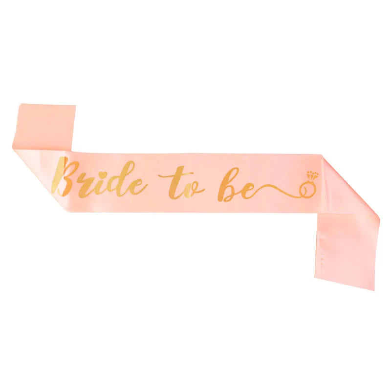 White Short Bridal Wedding Veil Wedding Decorations Bride To Be Sash Bachelorette Party Girl Hen Partys Decor Hair Accessories