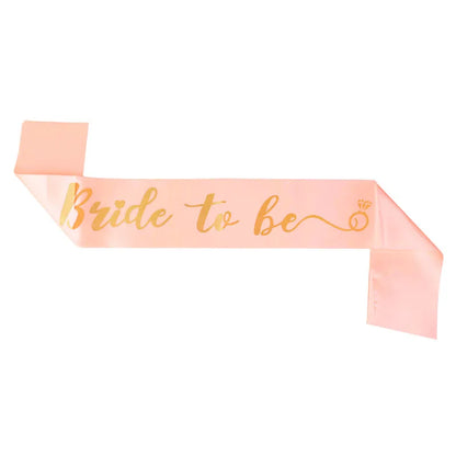 White Short Bridal Wedding Veil Wedding Decorations Bride To Be Sash Bachelorette Party Girl Hen Partys Decor Hair Accessories