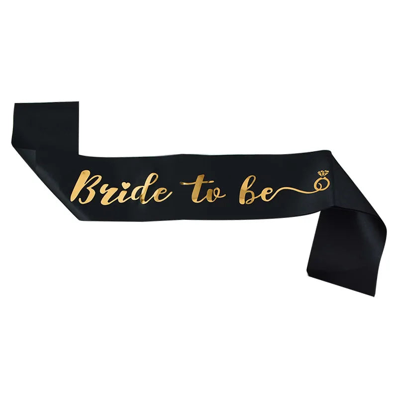 White Short Bridal Wedding Veil Wedding Decorations Bride To Be Sash Bachelorette Party Girl Hen Partys Decor Hair Accessories