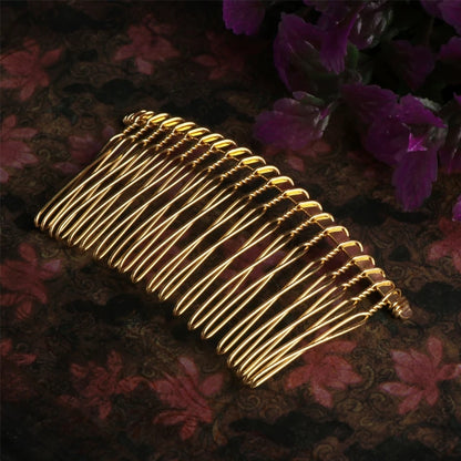 New 20 Teeth Bridal Blank Hair Metal Wedding Veil Side Comb Hair Accessories