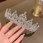 1 large crown fashionable temperament crown headband sweet wind hair accessory suitable for performances and birthdays