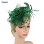 Bride Headwear hat Veil Wedding Hair Accessories Flowers Feather Mesh Veil Face Cover Multi Colors Korea Japan Black White